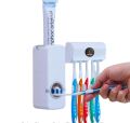 🦷premium Automatic Toothpaste Dispenser & Brush Holder Set – Wall-Mountable Bathroom Organizer with Dustproof Toothbrush Storage 🧴🪥. 