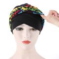 Headwraps hats for women Knotted Print Twist Cotton Headband Caps Chemo Beanies Turban Headwear Hats for Cancer Daily Use. 