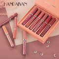 Glaze Set HANDAIYAN Han Daiyan Beauty Matte Lipstick Waterproof Non Staying Cup 6 Lip Brilliance Gift Box.
