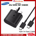 Samsung 25W Charger Super  Fast Charging Supported With Type C Cable. 