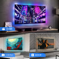 MOES Wifi Smart Ambient Lighting TV Backlight HDMI 2.0 Device Sync Box Led Strip Lights Kit Alexa Voice Google Assistant Control.