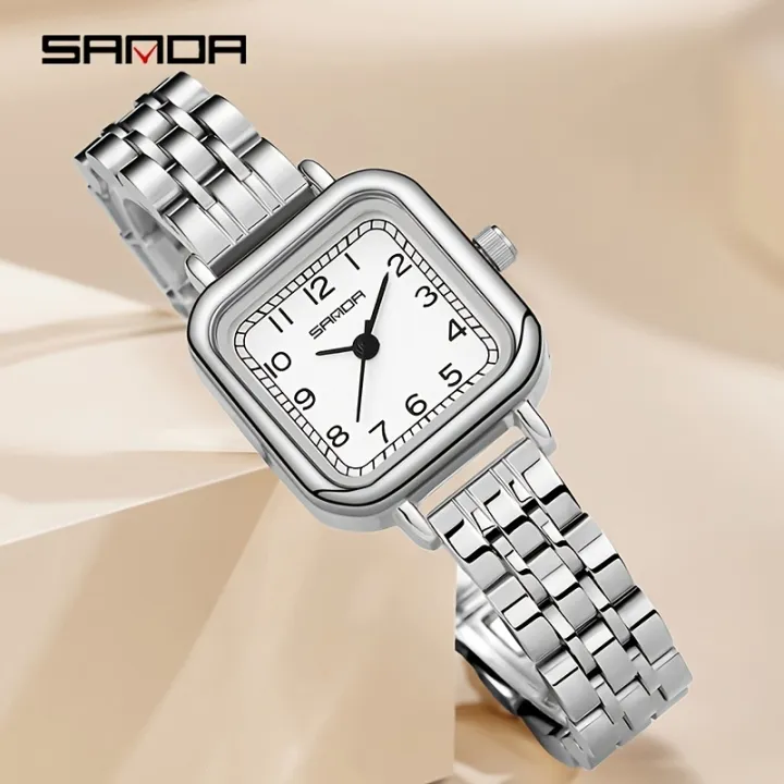 SANDA%20Women's%20Watch%20Luxury%20Square%20Pointer%20Quartz%20Watch%20WR%20Fashion%20Analog%20Stainless%20Steel%20Wrist%20Watch%20-%20Image%208