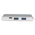 6IN1 USB-C HUB with Type-C Power Delivery 4K Video HD Output Alloy Card Reader. 