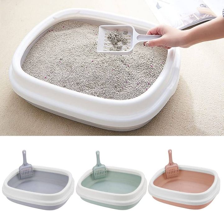 Cat Regular Litter Box with Scoop for Pet Cat