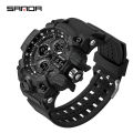 【2025 NEW】 SANDA New Men's Casual Watch Sports Waterproof Watch Fashion Luminous Luxury LED Outdoor Analog Multi-function Men's Watch. 