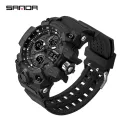 SANDA Fashion Luxury Waterproof Watch Men's Sports Watch Leisure LED Outdoor Analog Military Multifunctional Men's Watch. 