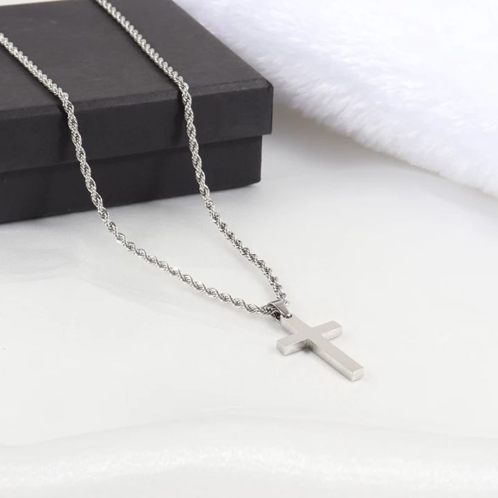 Classic%20Cross%20Pendant%20Necklace%20Men%20New%20Fashion%20Handmade%20Stainless%20Steel%20Twist%20Chain%20Necklace%20For%20Men%20Jewelry%20Gift%20-%20Image%202