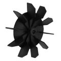 Replacement 0.5 Inner Bore 10 Impeller Air Compressor Motor Fan Black. 