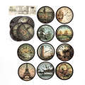 Sugar Poetry Disc Engraving Series Sticker Pack with Cloth Pattern Lace Handnet DIY Collage Base Material 6 Styles. 