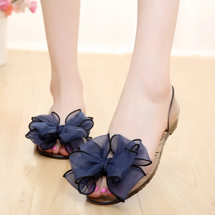 Summer%20sandals,%20women's%20bows,%20crystal%20shoes,%20fish%20spout%20jelly%20shoes,%20beach%20shoes,%20non-slip,%20maternity%20soft-soled%20student%20flats%20-%20Image%207