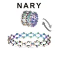 Ring Bracelet Allergy Free Vivid Color Shiny Surface Sparkling Easy-wearing Fade-Resistant Copper 2 in 1 Retractable Ring Bracelet Women Jewelry Birthday Gift. 