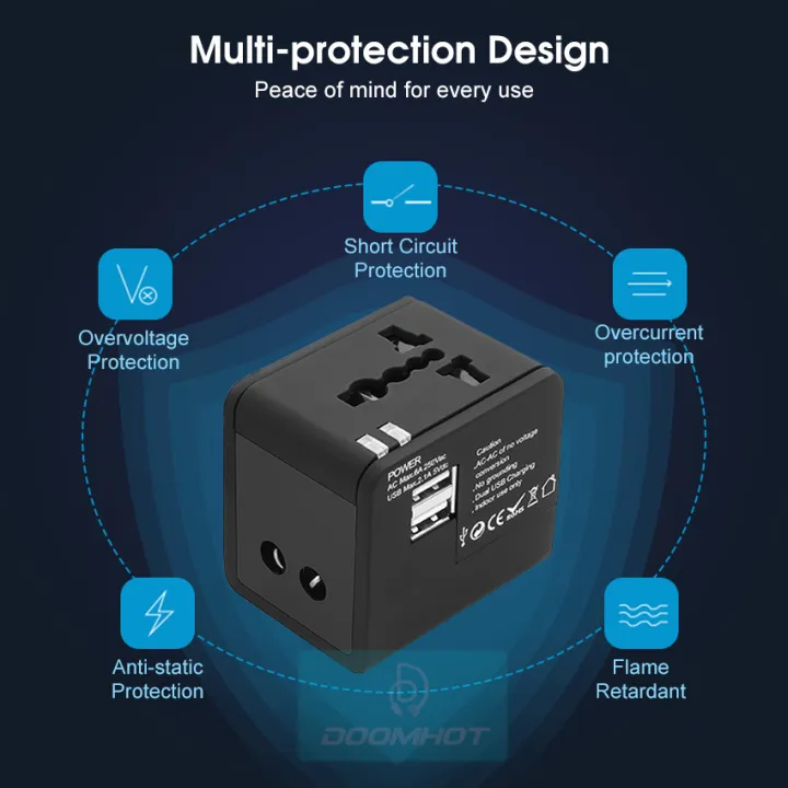 DoomHot%20Multi%20Socket%20International%20Travel%20Adapter%20All-in-one%20Universal%20Wall%20Plug%20Multi-Outlets%20Electrical%20Adapter%20Multi-Country%20Portable%20Converter%20Plug%20Power%20Supply%20Worldwide%20Travel%20Charger%20Power%20Converters%20with%202%20USB%20Ports%20for%20USA/UK/AUST/EU%20-%20Image%207