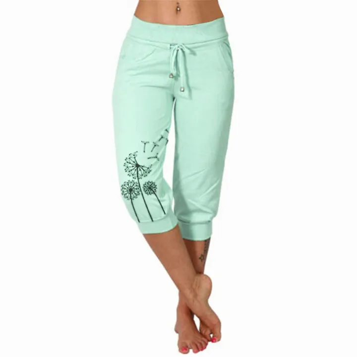 Women's%20Solid%20Color%20Sports%20Yoga%20High%20Waist%20Draw%20Rope%20Capri%20Pants%20Harem%20Yoga%20Pants%20for%20Men%20-%20Image%203