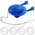 Toilet Flappers Replacement Universal Rubber Toilet Bowl Flapper with 4 Pieces Flapper Chains Replacement.