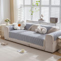 New ins-style sofa cushion Four seasons universal non-slip cotton and linen sofa cushion, thickened sofa cover, backrest towel cover. 
