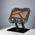 360° Rotatable Adjustable & Foldable Metal Tablet Stand – Ergonomic Desktop Holder for iPad, Samsung, Xiaomi, Huawei & All Android Tablets. 