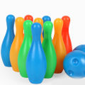 8 Pcs/Set Kids Solid Color Pins Balls Bowling Game Indoor Sport Development Toy. 