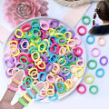 100 Pcs/set Baby Girl Rubber Bands Kids Elastic Hair Bands for Children Mixed Colors Mini Ponytail Holder Baby Hair Accessories. 