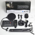 240 condenser microphone sound card set English sound card V8S live broadcast equipment F998 full set of mobile phone computer recording. 