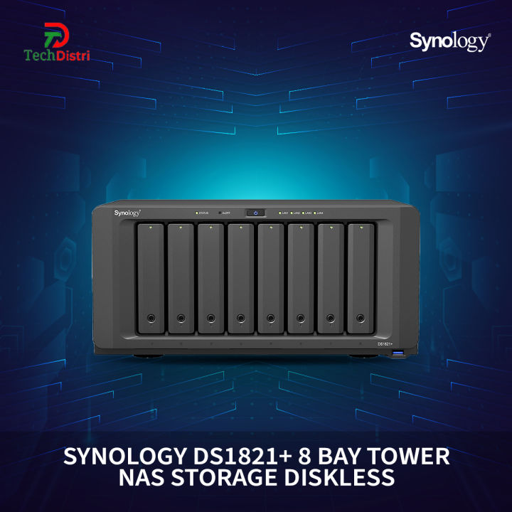 Synology DS1821+ 8 Bay Tower NAS Storage_Diskless