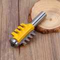 reversible shank finger glue joint router bit cutter woodworking tool 1/2". 