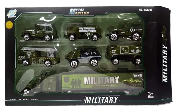 VVE%20Military%20Vehicle%20Set%20Metal%20Die%20Dast%20Army%20Vehicle%20Play%20Set,%20Pack%20of%207,%20Multicolour%20-%20Image%202