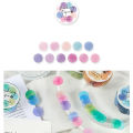 RHS Online 100PCS Dot Washi Tape Stickers INS Album Diary Journal Decorative Scrapbooking Round Masking Tapes Sticker. 
