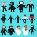 Cross-border hot Speakerman Plush Toy Skibidi toilet Stereo Man Toilet Man Cartoon Doll.