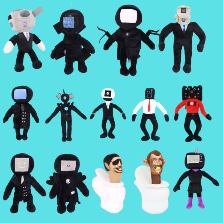 Cross-border hot Speakerman Plush Toy Skibidi toilet Stereo Man Toilet Man Cartoon Doll