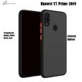 Huawei Y7 Prime 2019 Luxury Shockproof Smoky Matte Back Case Back Cover - Phone Back Cover (Back Case Cover For Smartphone). 