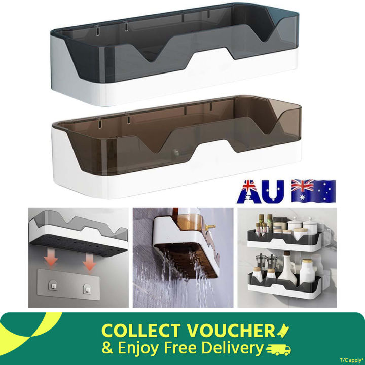 Shampoo Holder Shower Shelves Wall Mount Kitchen Storage Basket Cosmetic Rack Home Organizer Bath Accessories Bathroom Shelf