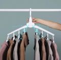 8 Fish Bones Foldable Clothes Dryer Drying Clothing Rack Hangers For Tumble Kids Outdoor Hanging Laundry Stand Telescopic.