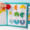 GC Magnetic Fraction Puzzle Teaching Aids Math Fractions Manipulatives Educational Toys Gifts For Boys Girls.