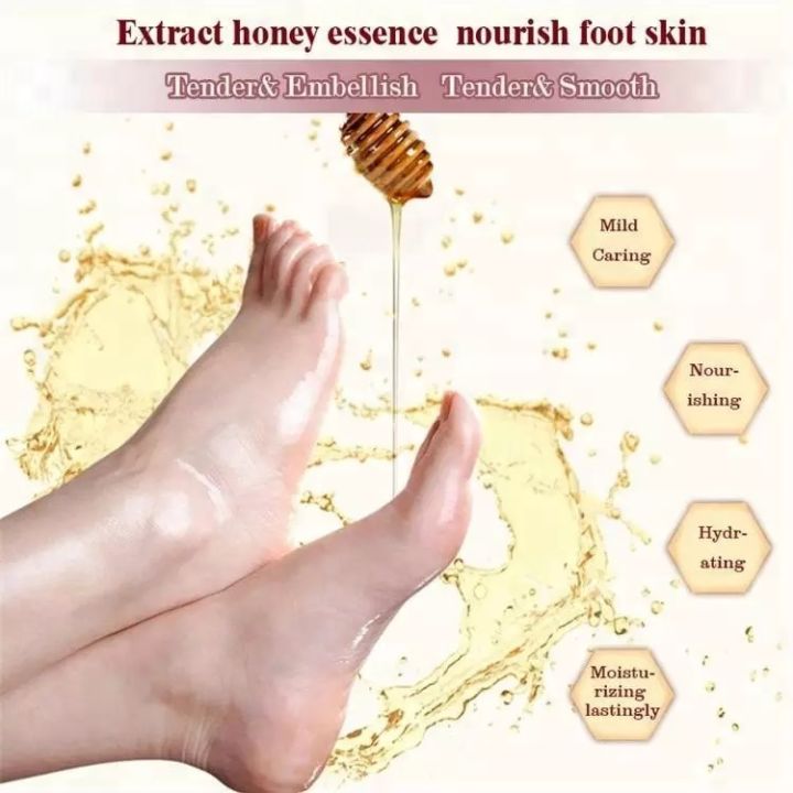 BIOAQUA%20Honey%20Extract%20Moisturizing%20Foot%20Sheet%20Mask-%2035g%20-%20Image%205