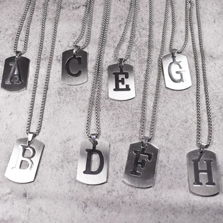 Letter%20Tag%20Necklaces%20Stainless%20Steel%20Chain%20Vintage%20Black%20Men%20Necklaces%20Pendant%20Necklaces%20for%20Women%20Female%20Male%20Jewelry%20-%20Image%202