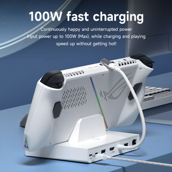 Hagibis%20ROG%20Ally/Steam%20Deck/Switch/OLED%20Dock%206%20in%201%20Universal%20Docking%20Station%20With%204K%20HDMI%202.5G%20RJ45%20100W%20PD%20RGB%20Light%20USB%20C%20Hub%20-%20Image%203