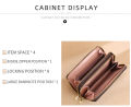 Large capacity Long women leather card holder wallet fashionable Double zipper leather card holder.