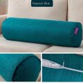 Large Pillow Rectangular Cylindrical Pillow Yoga Pillow Spa Bed Pillow Sofa Waist Back Sleep Long Pillow Removable and Washable. 