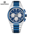 Naviforce 8048 Luminous Multi-Function Business Watches  Fashion Lover's Three-Eye Chronograph Luxury Watch for Men. 