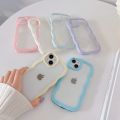 Soft Wavy Lines Phone Case For iphone 15 11 12 13 14 Pro Max XS MaxCandy Bumper Transparent Cases Cover. 