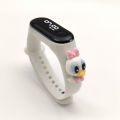 White Donald Duck Waterproof Touch Screen LED Digital Watch for Boys and Girls. 