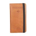 Multifunction Passport Cover PU-Leather Fashionable Passport Bag Passport Holder Frosted PU Leather Travel Bag Wallet Ticket Holder Organizer Case with Zipper.