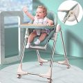 Baby High Chair Baby Plastic Dining Table High Chair Baby Feeding Chair With Wheel. 