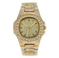 Women Watch Top Brand Quartz Full Diamond Stainless Steel Ladies Golden Fashion Lucury Wristwatch Waterproof Girls Female Gift.