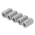 Fine Thread Coupling Nuts, Hex Coupling Nut Rustproof 20PCS for Bolt Stud Connection. 