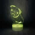 【Hey my home】Cute  night light Pug moon lamp doggy lovely animal kids room decor good gift. 