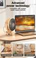 DP 7638 Rechargeable Desk Fan Rechargeable Fan Mini Table Fan 4000Mah Battery.