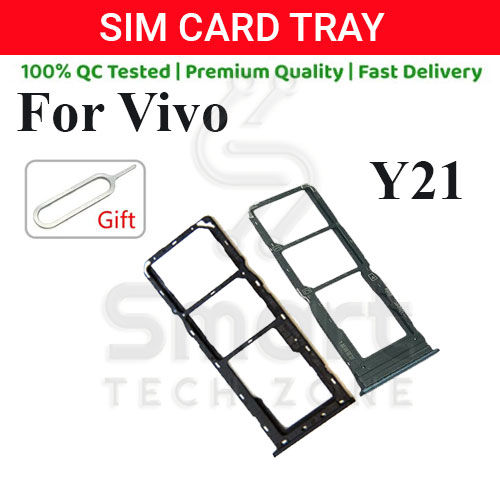 Vivo Y21 Sim Tray Micro SD Card Slot with Sim Ejector Pin Replacement Part