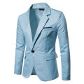 Royal Blue Blazer Men Casual Suit Solid Colour Mens Blazers Jacket Coat XXXL Size Single Button B10. 