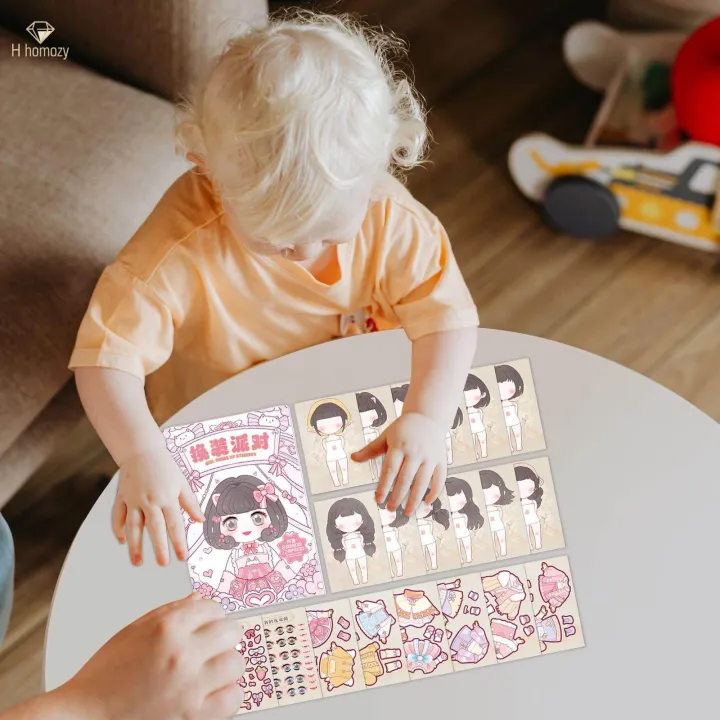 Dress%20up%20Doll%20Stickers,%20Sticker%20Activity%20Books%20Set,%20Creativity%20Educational%20Scrapbooking,%20DIY%20Princess%20dress%20up%20Stickers%20for%20kids%20ages%203+%20-%20Image%207